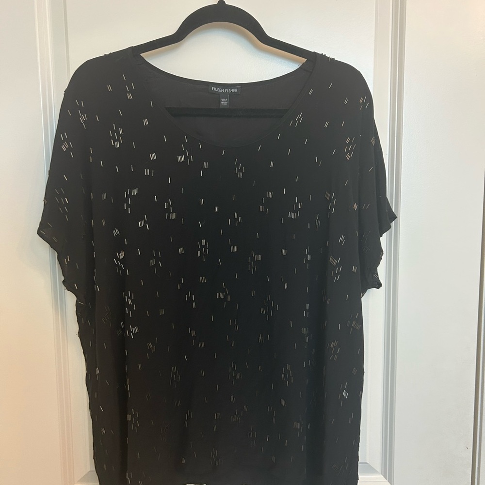 Eileen Fisher Black Women's Top